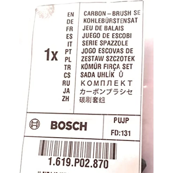 BOSCH Original Bosch Kohlestifte 1619P02870 (13 x 8 x 6,5 mm) für Mini-Winkelschleifer GWS 7-125 - GWS 7-115 - Preisvergleich – Bild 2