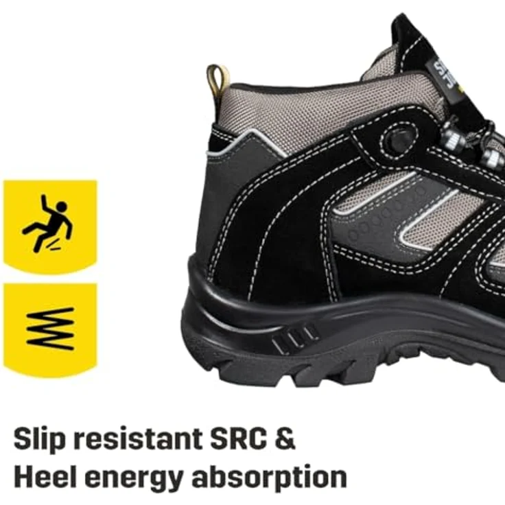 Safety Jogger SafetyJogger Climber S3, Sicherheitsarbeits- schuh mit hohem Komfort und robustem Schutz, schwarz – Bild 4