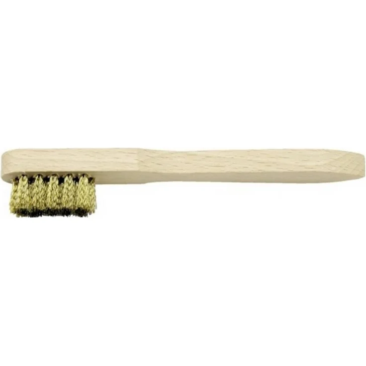 ALARM Werkzeuge Drahtbürste 56013446, Messingbesatz 0,15 mm, Holzgrundkörper, Made in Germany