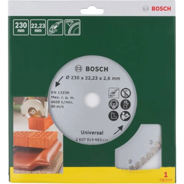 Bosch Diamanttrennscheibe Turbo, 230 mm, 2607019483 – Bild 2