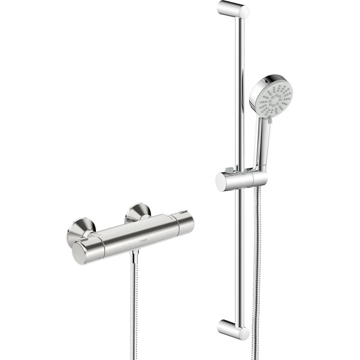 Hansa Duschsystem Basic Brause Set, Brausekombination 70 cm, hochwertige Duschinstallation