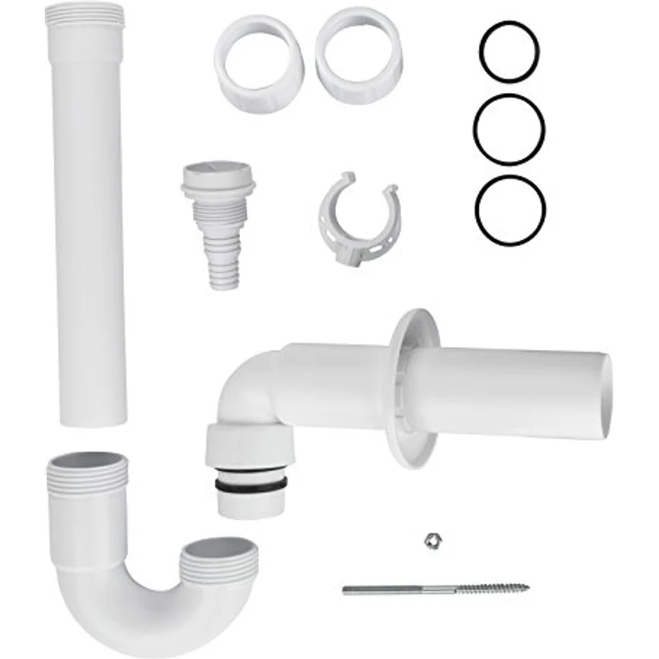 Kunststoff Waschmaschinensiphon DN40 Waschmaschinensifon Ablaufgarnitur Siphon – Bild 3