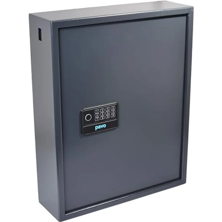 Pavo High Security Magnettag Schlüsseltresor grau, 100 Haken, Elektronikschloss, 48,0 x 15,0 x 60,0 cm – Bild 6