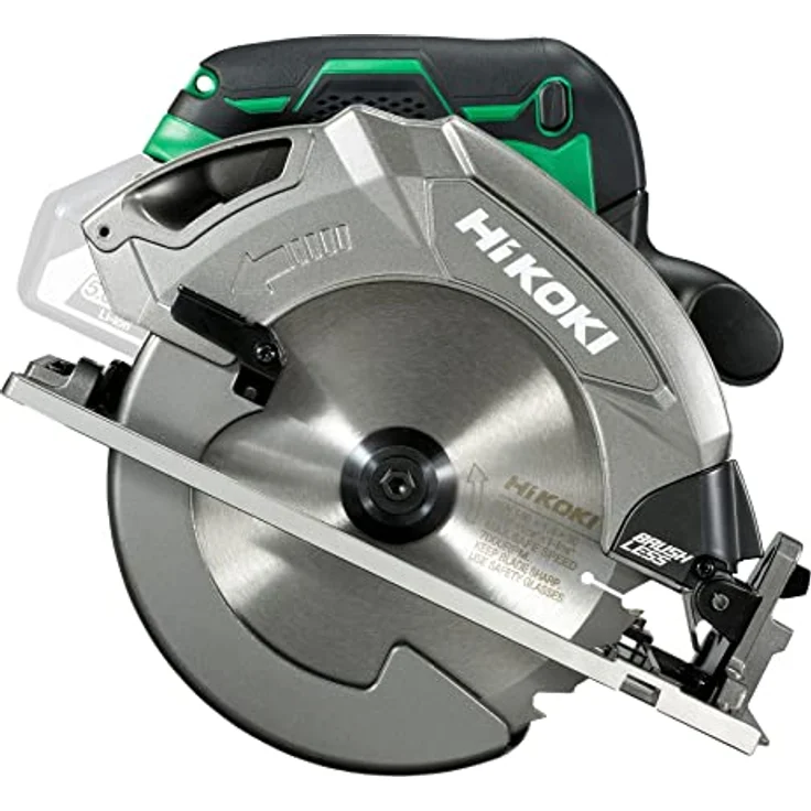 HIKOKI, Akku Handkreissäge, C1807DAW4Z, (Basic), OHNE Akku, Ladegerät und Transportkoffer, Grün Schwarz – Bild 1
