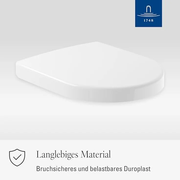 Villeroy & Boch WC-Sitz Subway 2.0 compact, Duroplast mit antibakteriellen Eigenschaften, Alpinweiß – Bild 5