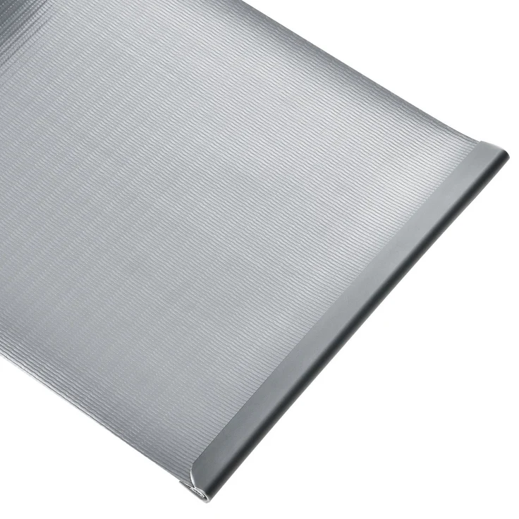Juskys PVC Sichtschutzstreifen Doppelstabmatten Zaun 35m x 19 cm, 30 Befestigungsclips, hellgrau, Zaunfolie Sichtschutz Windschutz Garten Gartenzaun – Bild 9