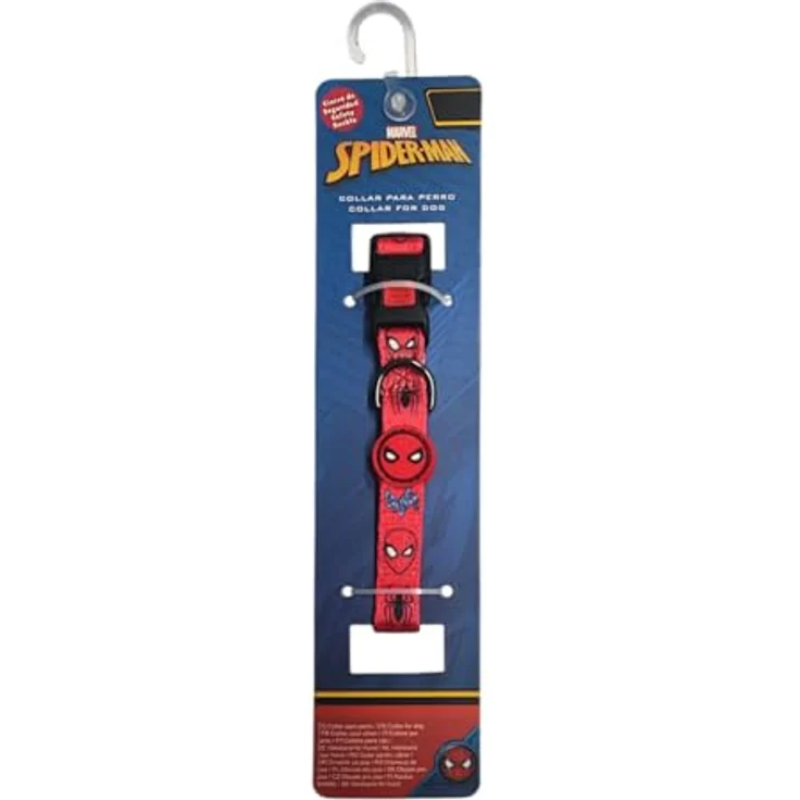 Cerda Hunde-Halsband Spiderman, verstellbares und robustes Polyester-Halsband in Größe S/M – Bild 5