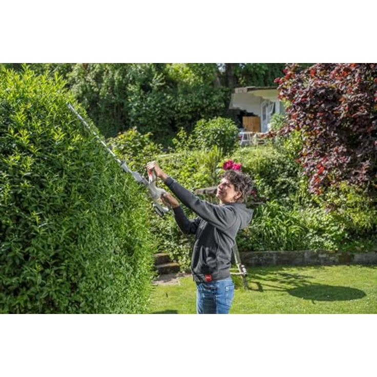 IKRA Akku Teleskop Heckenschere ICPH 2050, 20V, 50 cm Schnittlänge, teleskopierbar 105–210 cm, inkl. 2 Akkus & Schnelllader – Bild 9