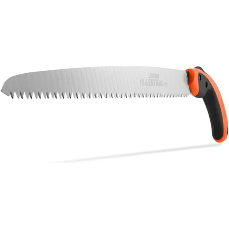 STOCKER Profi Handsäge Maestral 300, 30cm Hard-Chrome-Klinge, ergonomischer rutschfester TPA-Griff, mit Gürtelköcher, ideal für präzisen Baumschnitt und Gartenarbeit – Bild 1