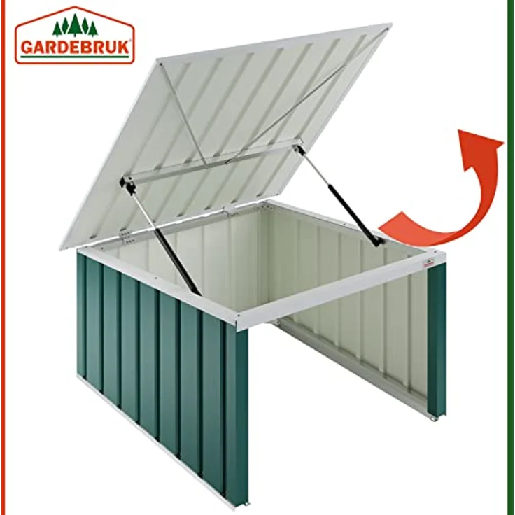 Gardebruk Mähroboter Garage Metall Wetterbeständig Kabelführung 4x Erdanker Carport Rasen Garten 4251776601939 – Bild 6