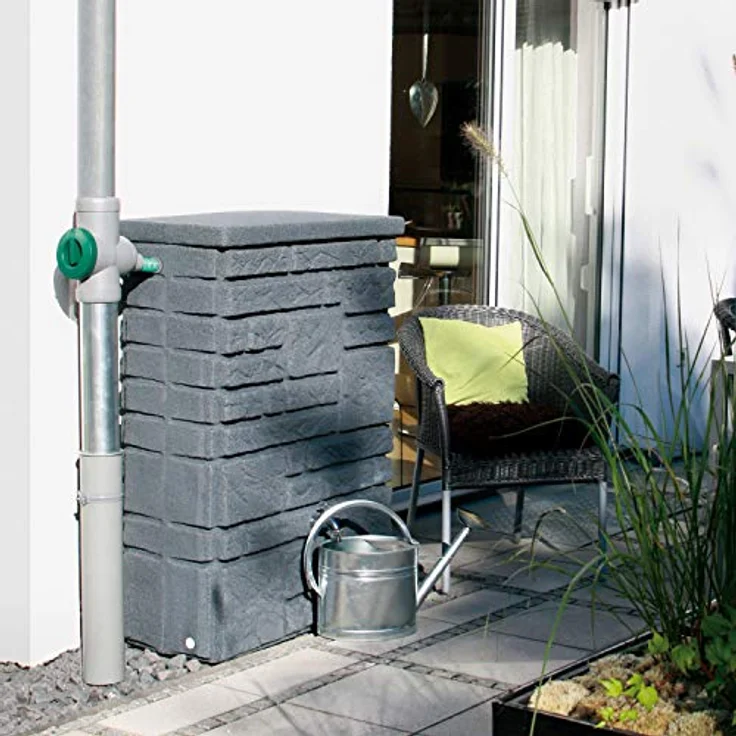 3P Regenspeicher Maurano 300 l Black Granit – Bild 4