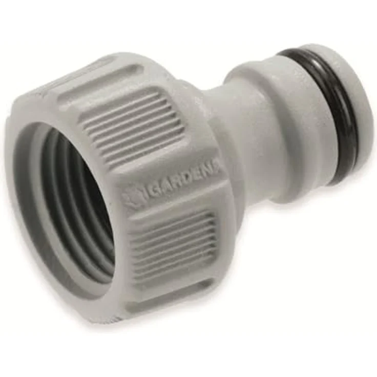 GARDENA Hahnverbinder 21 mm (G 1-2 Zoll): Anschluss für Wasserhähne mit Gewinde, wasserdichte Verbindung, einfache Handhabung, verpackt (18200-20) Bewässerungszubehör – Bild 2