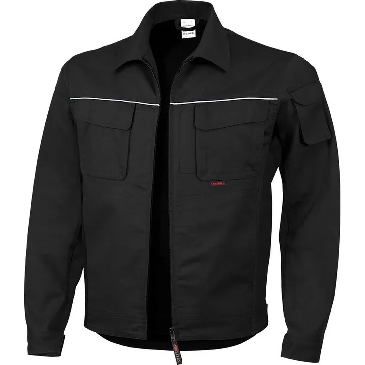 QUALITEX HIGH QUALITY WORKWEAR Arbeitsjacke, strapazierfähige PROfessionals Arbeitsjacke - faserverstärkt, 245g (1-St) Werkstattjacke mit 15 Taschen, pflegeleicht, waschbar - in 11 Farbkombinationen