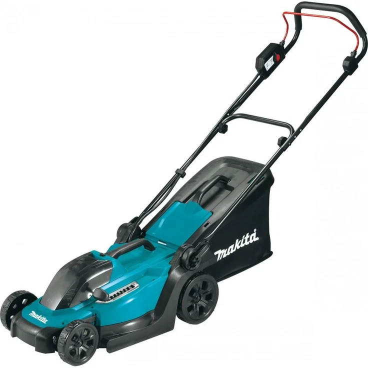 Makita DLM330ST, Akku-Rasenmäher mit 33 cm Schnittbreite, 18V 5,0 Ah, 30-Liter-Auffangkorb und Mulchfunktion
