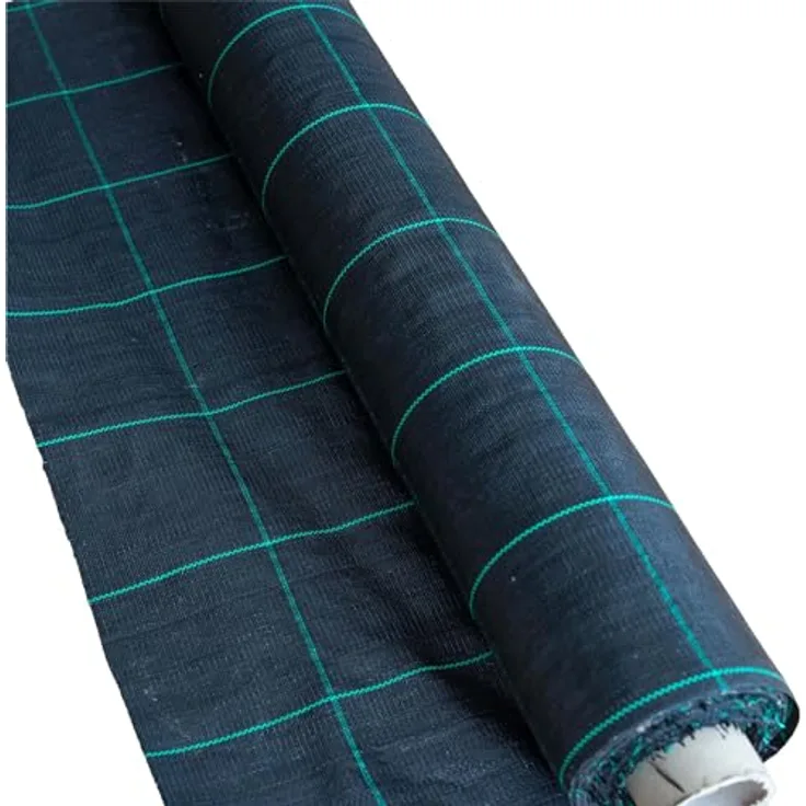 Anti- Unkrautgewebe 52,5m²- Bändchengewebe 1,05m x 50m Schwarz, 100 g/qm Unkrautfolie