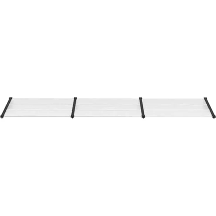 vidaXL Türvordach Schwarz und Transparent 358,5x90 cm Polycarbonat, wetterfest und langlebig – Bild 6