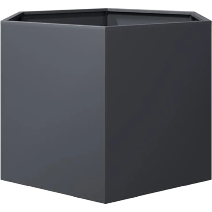 vidaXL Pflanzkübel Anthrazit Sechseckig 69x60x45 Stahl, Witterungsbeständig und mit viel Platz – Bild 5