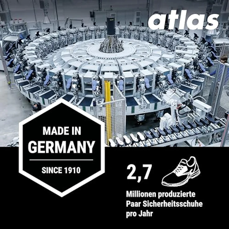 ATLAS knöchelhoher Sicherheitsschuh Anatomic Bau 500, W12 Gr.50 – Bild 8