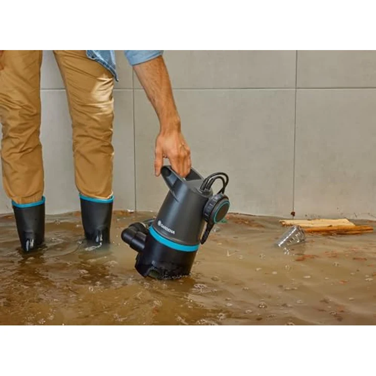 Gardena 2in1 Schmutzwasser-Tauchpumpe 20000 BASIC, 20.000 l/h, mit Schwimmschalter, Edelstahl-Pumpenwelle – Bild 5