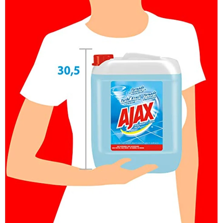 Ajax Allzweckreiniger Frischeduft 10L - Haushaltsreiniger für Sauberkeit & Frische, ideal für Büro, Betrieb, Praxis oder zu Hause, im praktischen Kanister – Bild 4
