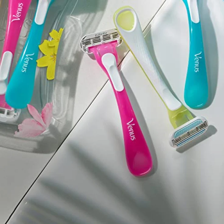 Gillette Venus Tropical Einweg-Rasierer, 2er Pack mit beweglichem Klingenkopf und optimalem Griff (2 x 3 Stück) – Bild 4