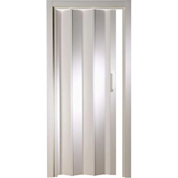 Kunststoff - Falttür ohne Fenster Luciana weiß 88,5x202 cm doppelwandig 10 mm; Made in Italy – Bild 1