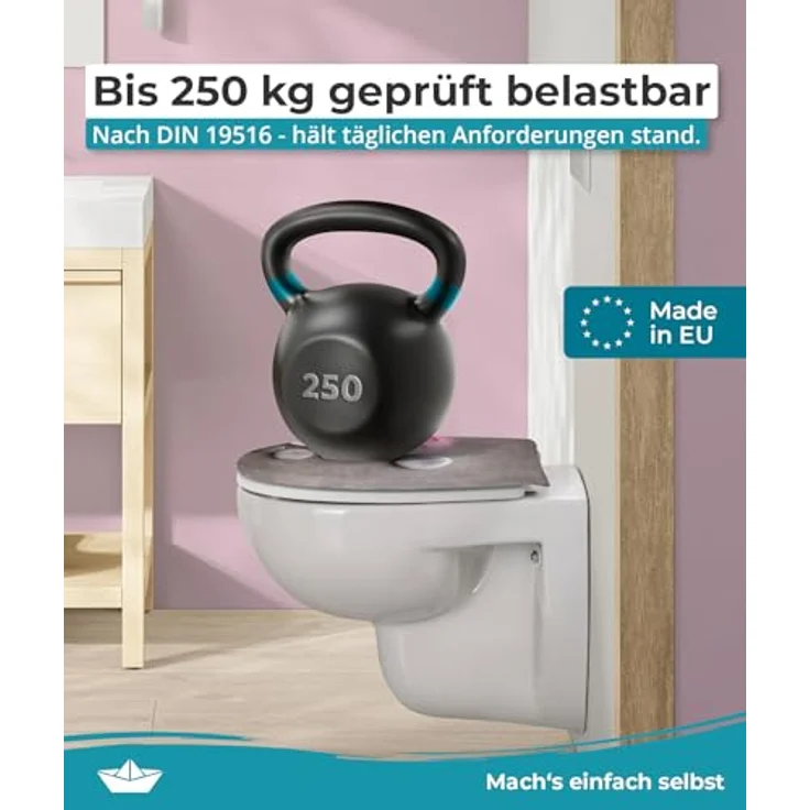 Calmwaters WC Sitz Motiv Wellness Orchidee, Duroplast mit Absenkautomatik und antibakterieller Oberfläche, oval – Bild 5