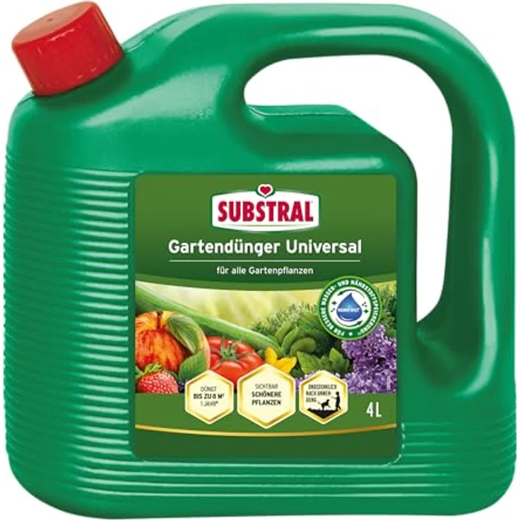 Substral Universal Flüssigdünger, 4L - Fördert Pflanzenwachstum & Blütenbildung, mit Humifirst für alle Gartenpflanzen – Bild 1