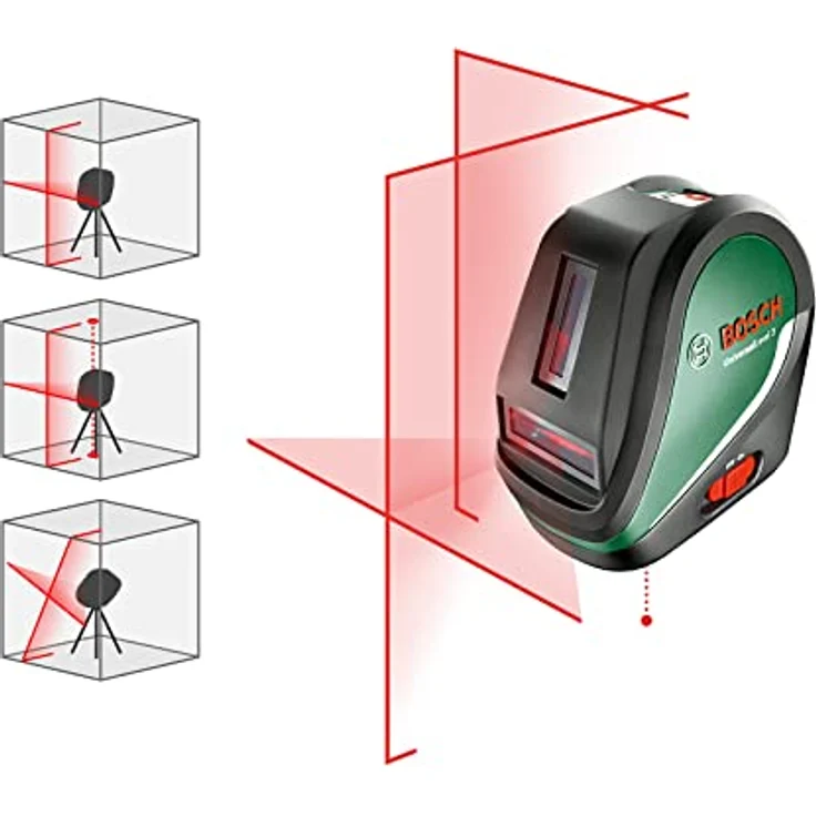 Bosch Kreuzlinienlaser UniversalLevel 3 Set (mit Stativ, Arbeitsbereich: 10 m, Genauigkeit: ± 0,5 mm-m, in Tasche) – Bild 4