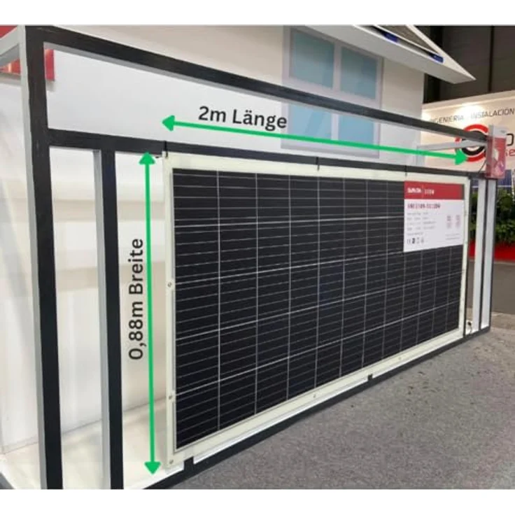 MyVoltaics Ultraleicht Balkonkraftwerk 1240 Watt mit Speicher 1,6 kWh, Südausrichtung: 900 kWh/Jahr, WLAN-Steuerung, ultraleichte Module, Schwarz – Bild 5
