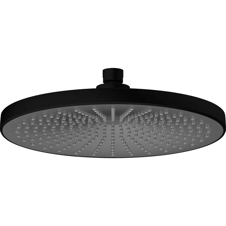 WENKO Regenduschkopf Ultimate Shower, Schwarz/Grau, Sanfte Softrain Funktion, 284 Düsen, Ø 25 cm