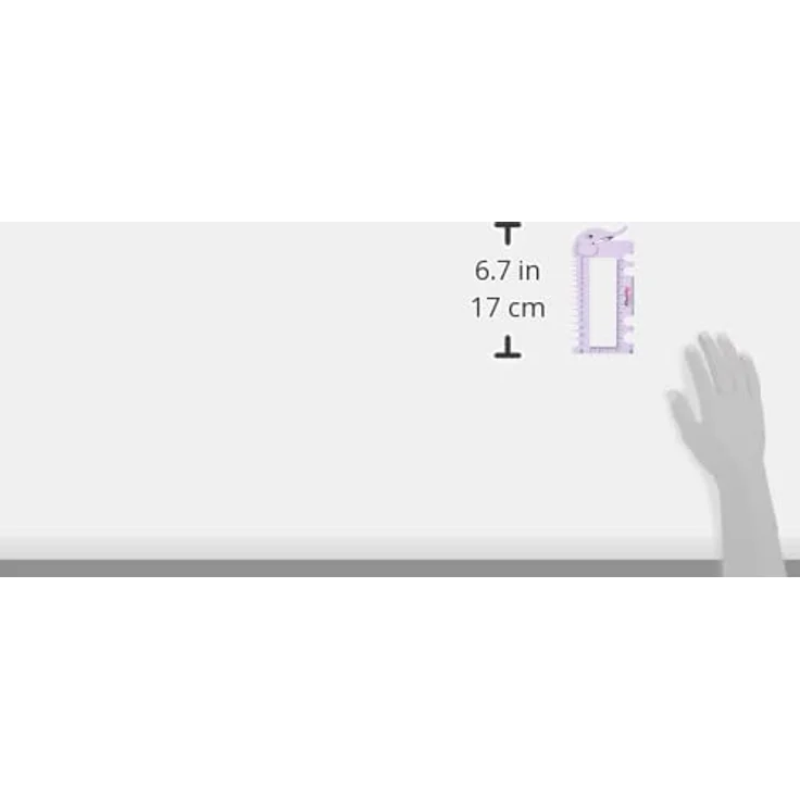 KnitPro 1099x Nadelmaß mit Garn Cutter und Lineal - Elefant lila,rosa 2,0 - 12mm : 10995 Lilac – Bild 6