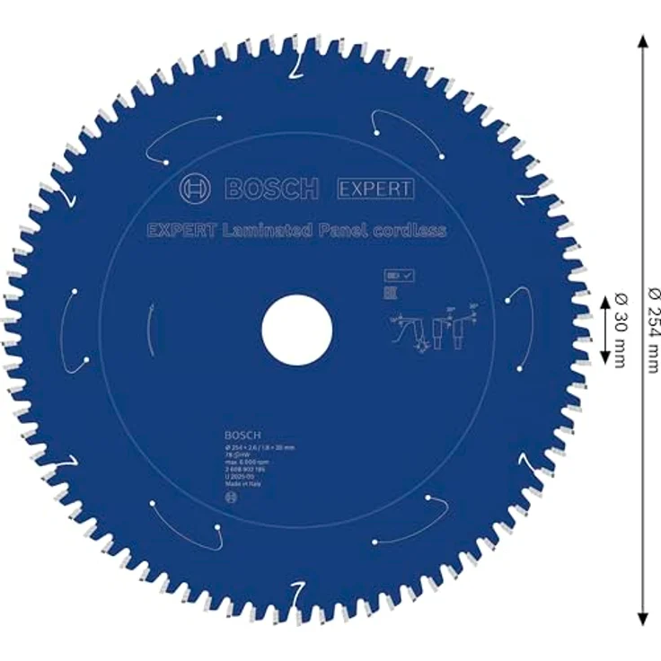 Bosch EXPERT Laminated Panel Kreissägeblatt, 254 mm, für Tischkreissägen, robust mit Carbide Technology, geeignet für Laminatplatten – Bild 3