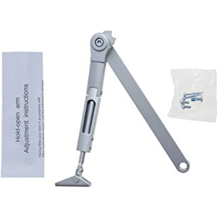 Yale DCL141 Gelenkarm für Türschließer DC140, Silber, zertifiziert nach EN1154, einstellbare Schließkraft und Öffnungswinkel bis 180° – Bild 2