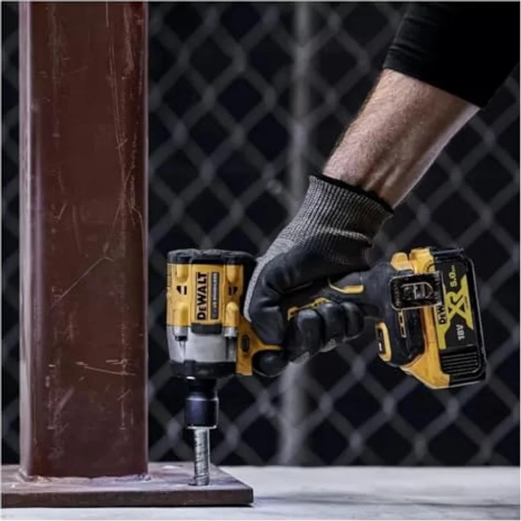 Dewalt DCF922P2T, Akku-Schlagschrauber 18 V mit 406 Nm, 2 x 5,0 Ah, stufenloser Geschwindigkeitsregelung, optimiertem Schlagmechanismus und kohlenstofffreiem Motor – Bild 6
