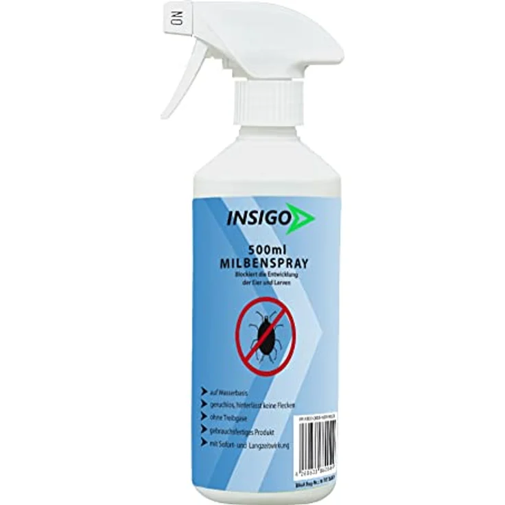 Insigo Milbenspray 2L + 500ml | Milbenspray gegen Krätze | Milbenspray für Matratzen | Milben Spray für Innen & Aussen, Wasserbasis, Geruchlos – Bild 3