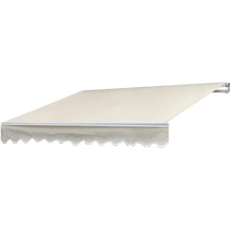 MCW Gelenkarmmarkise H792 inkl. Volant, UV-Schutz 50, weiß