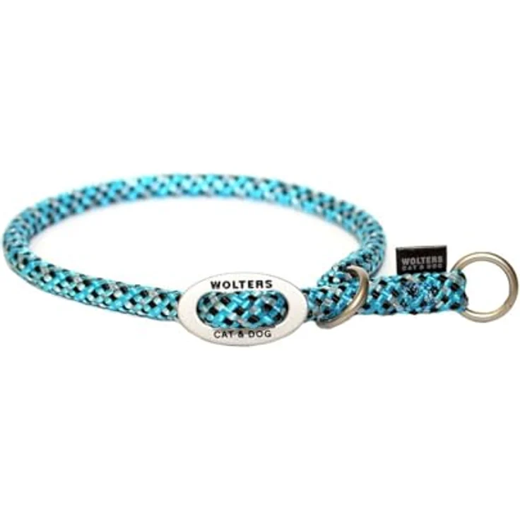 Wolters Schlupfhalsband Everest, reflektierend, aqua/schwarz, Halsumfang 35 x Breite 0,9 cm – Bild 2