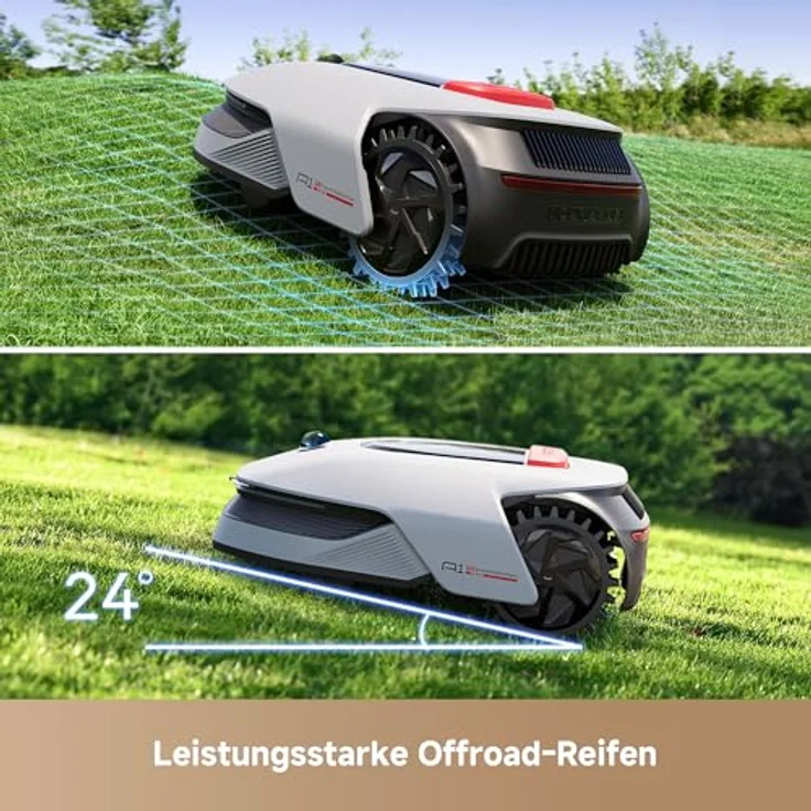 DREAME Intelligenter Mähroboter A1 Pro, Drahtloser Umfang Mähroboter, App-Steuerung, OmniSense™ Technologie, Intuitive Zonenverwaltung, Intelligente Hindernisvermeidung, Offroad-Reifen - DREAME – Bild 5