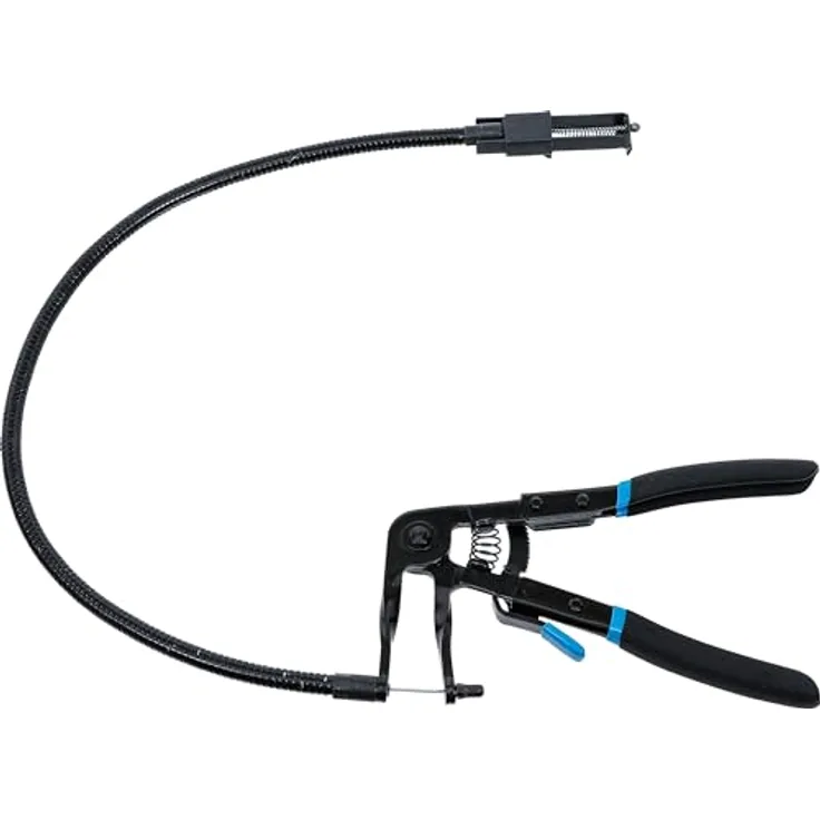 BGS Zange Schlauchklemmenzange semi-flexibel 850 mm 18 - 54 mm, verstärkter Bowdenzug, rutschfeste tauchisolierte Handgriffe