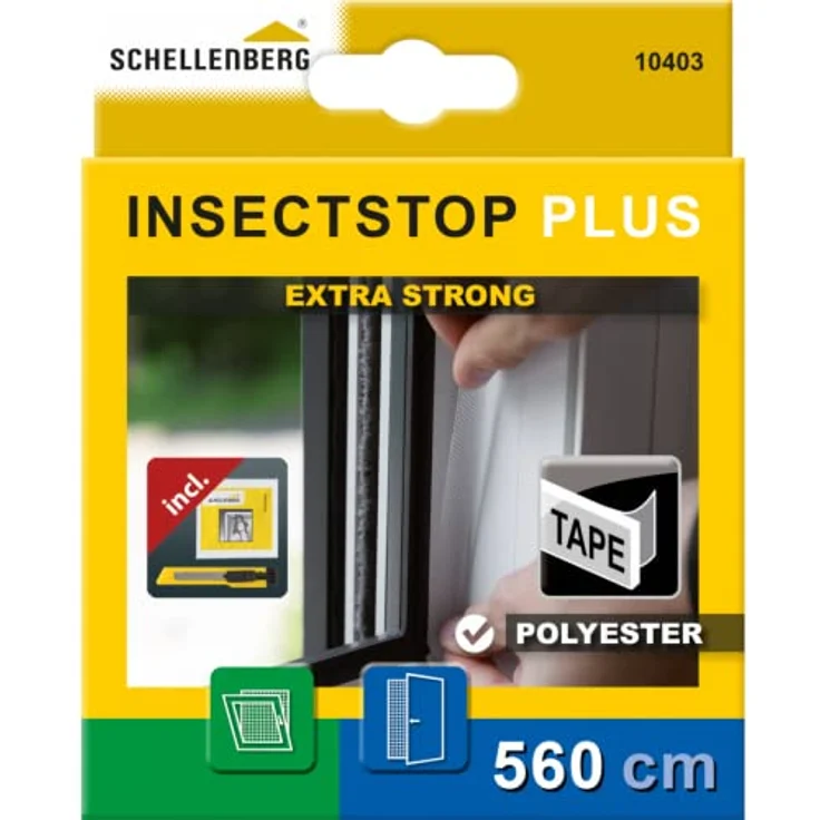 Schellenberg Befestigungsband-Set für Polyester-Fliegengitter, transparent, 5... - Schellenberg – Bild 2