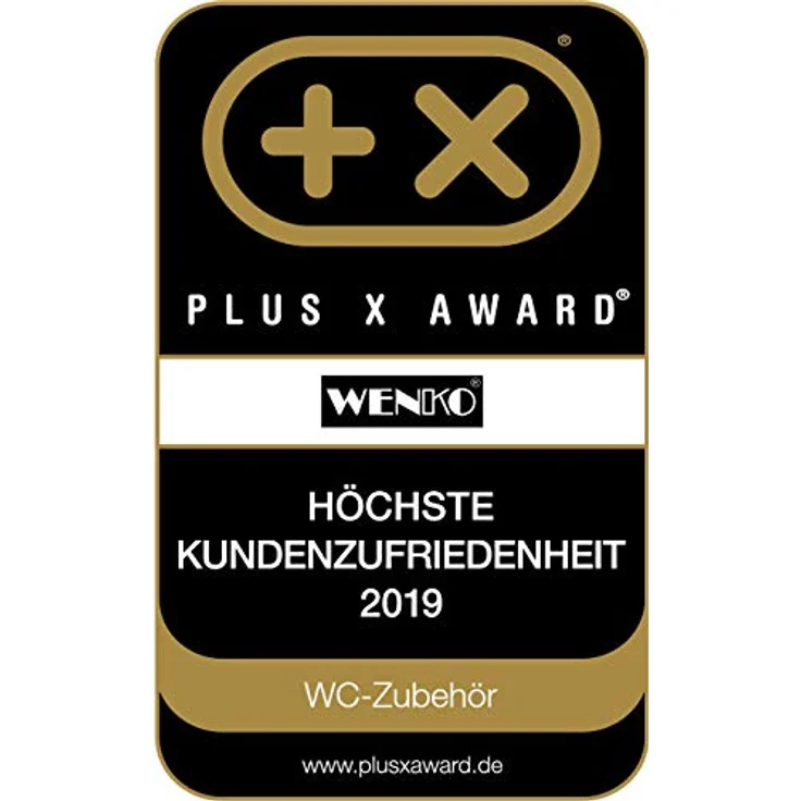 Wenko Premium WC-Sitz Samos, Ovaler Duroplast Toilettendeckel mit Absenkautomatik, Weiß – Bild 6