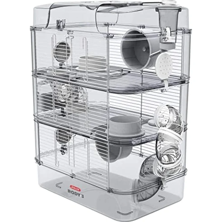 Zolux Käfig für Hamster, Mäuse, Rennmäuse RODY 3" Trio, Long 41 cm x larg 27 cm x haut 53 cm. – Bild 1