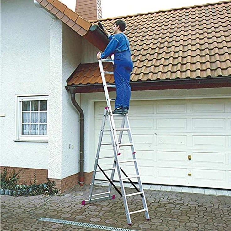 KRAUSE Corda Vielzweckleiter - 3x7 Sprossen, mit Treppenfunktion – Bild 9