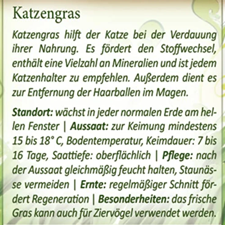 N.L. Chrestensen Dose Katzengras für 4-5 m² – Bild 5
