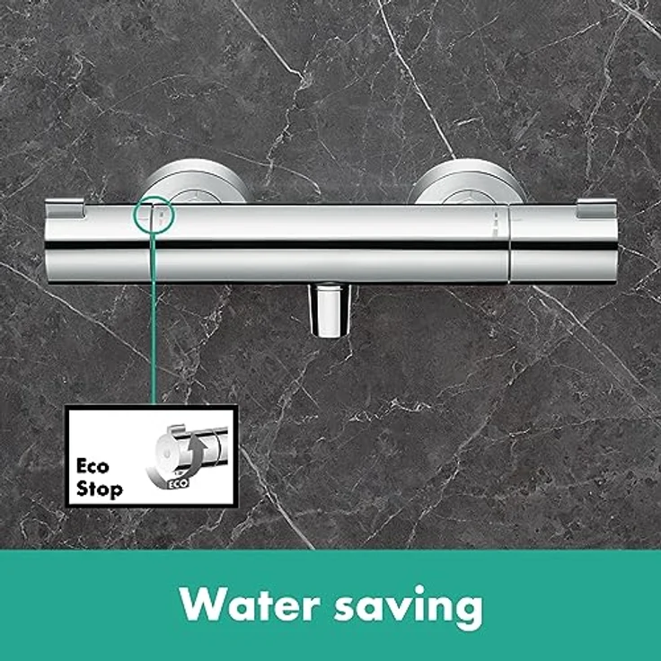 hansgrohe Ecostat Aufputz Duschthermostat, für 1 Funktion, Chrom – Bild 5