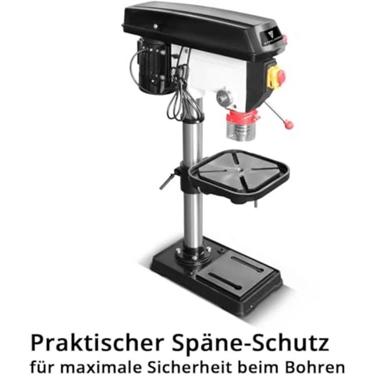 STAHLWERK Säulenbohrmaschine BD-550 ST, 550 W, Bohrdurchmesser Ø 3-16 mm, 200-2.800 U/min, präziser Bohrtisch, stabiler Metallfuß – Bild 3