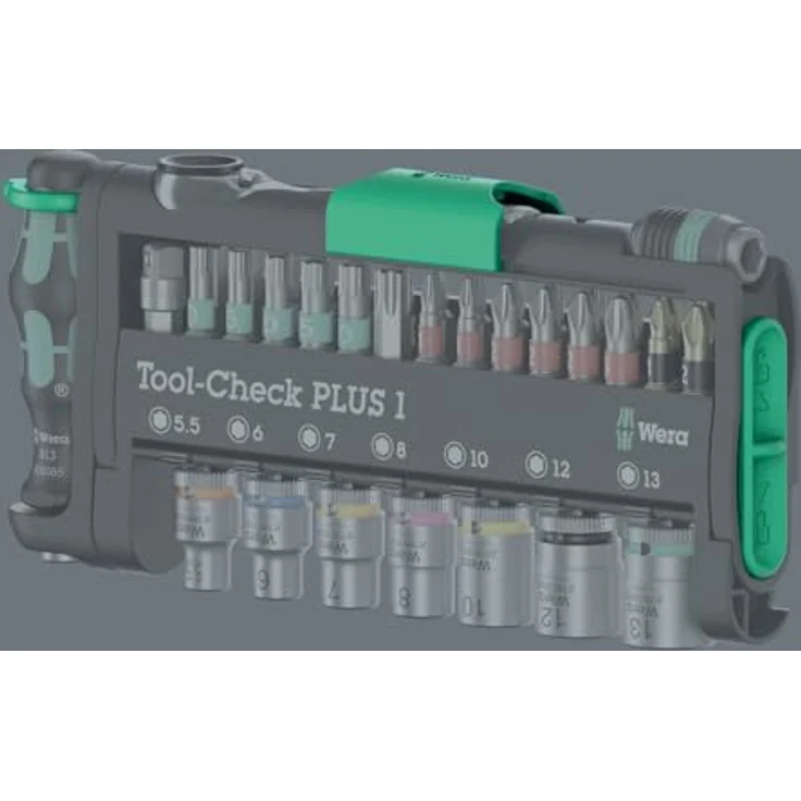 Wera Tool-Check Combi 1, 40-teiliges Bohrer- und Bitset mit KNIPEX Cobra, inklusive 1/4" Bit-Ratsche und Farbkennzeichnungssystem – Bild 4