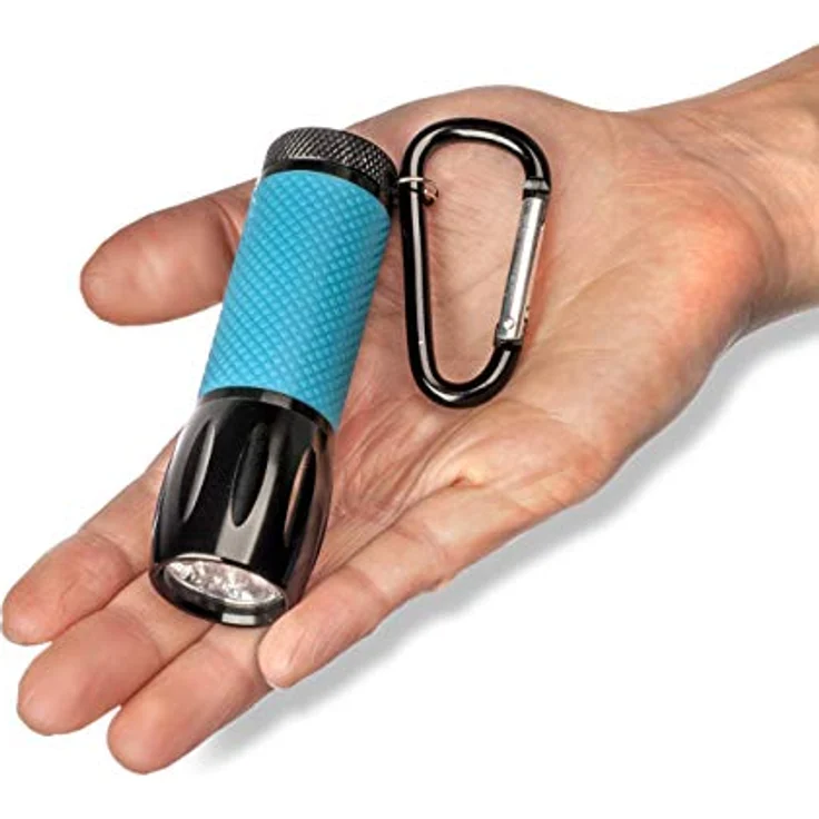 Carson SL-44 UVSight PRO, UV-Taschenlampe mit 9 UV-LEDs, Karabinerhaken, wasserbeständig, Leuchtgriff – Bild 4