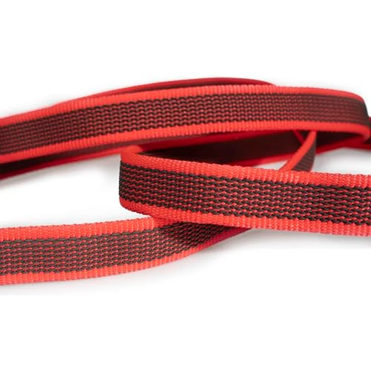 IDC Color & Gray gumierte Leine, 20 mm x 10 m mit Schlaufe, Rot-Grau – Bild 3